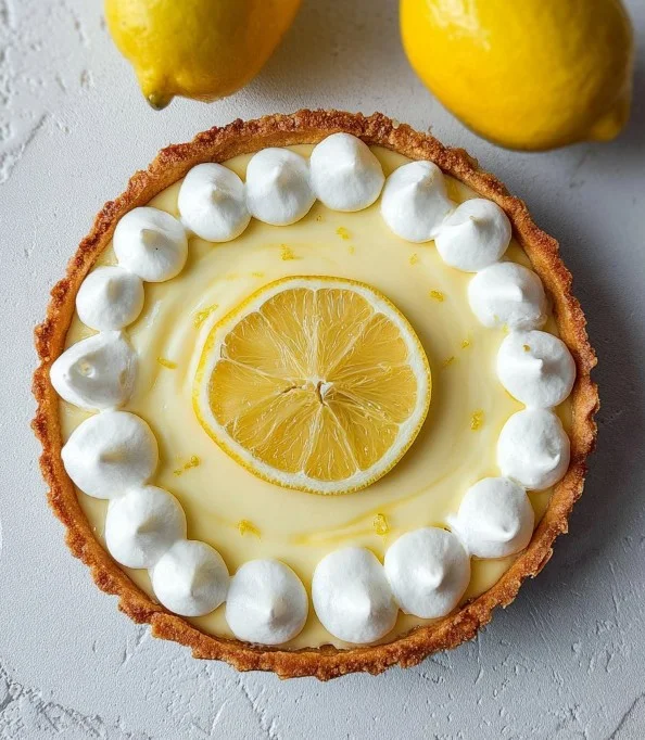 Tarte au citron, un dessert gourmand et rafraîchissant, parfaite pour toute occasion
