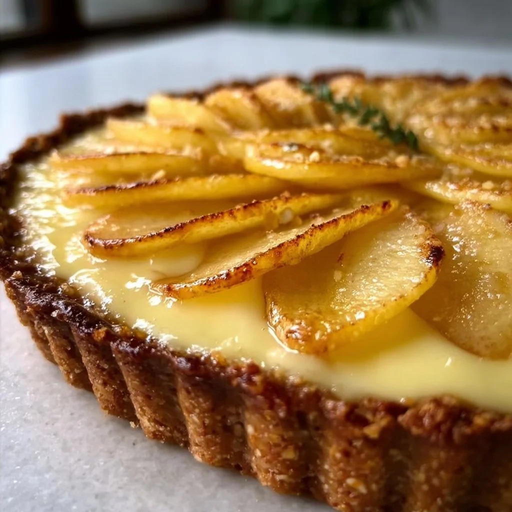 Tarte au mascarpone et à la pomme