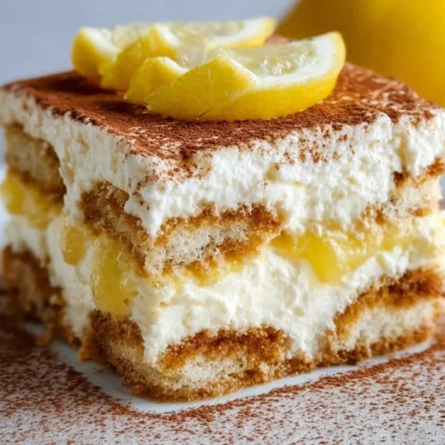Tiramisu au citron, un dessert crémeux et rafraîchissant