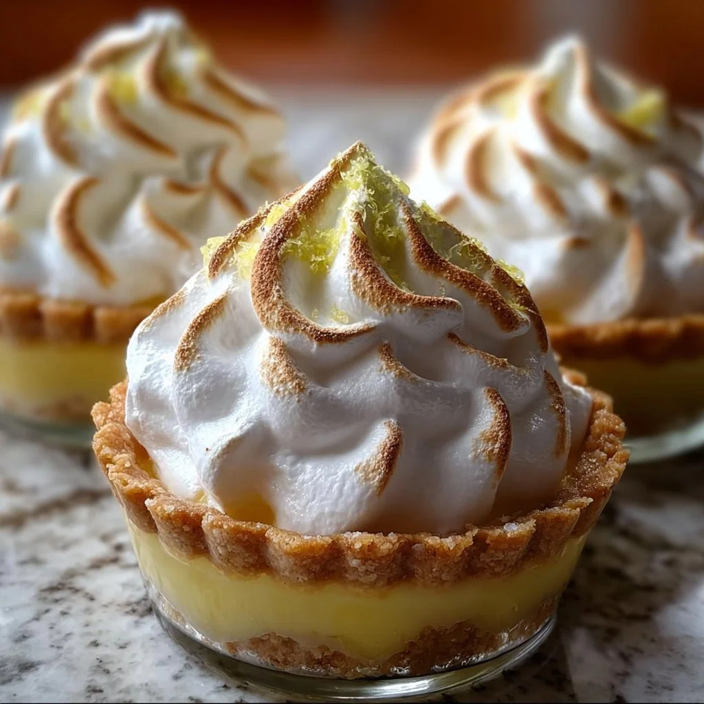 Verrines façon tarte au citron meringuée