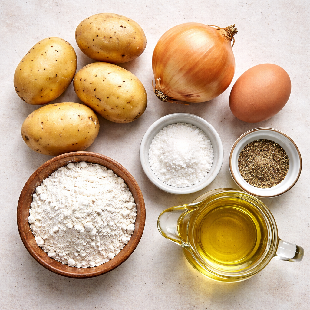 Crispy Potato Patties in a Waffle Maker ingredients photo