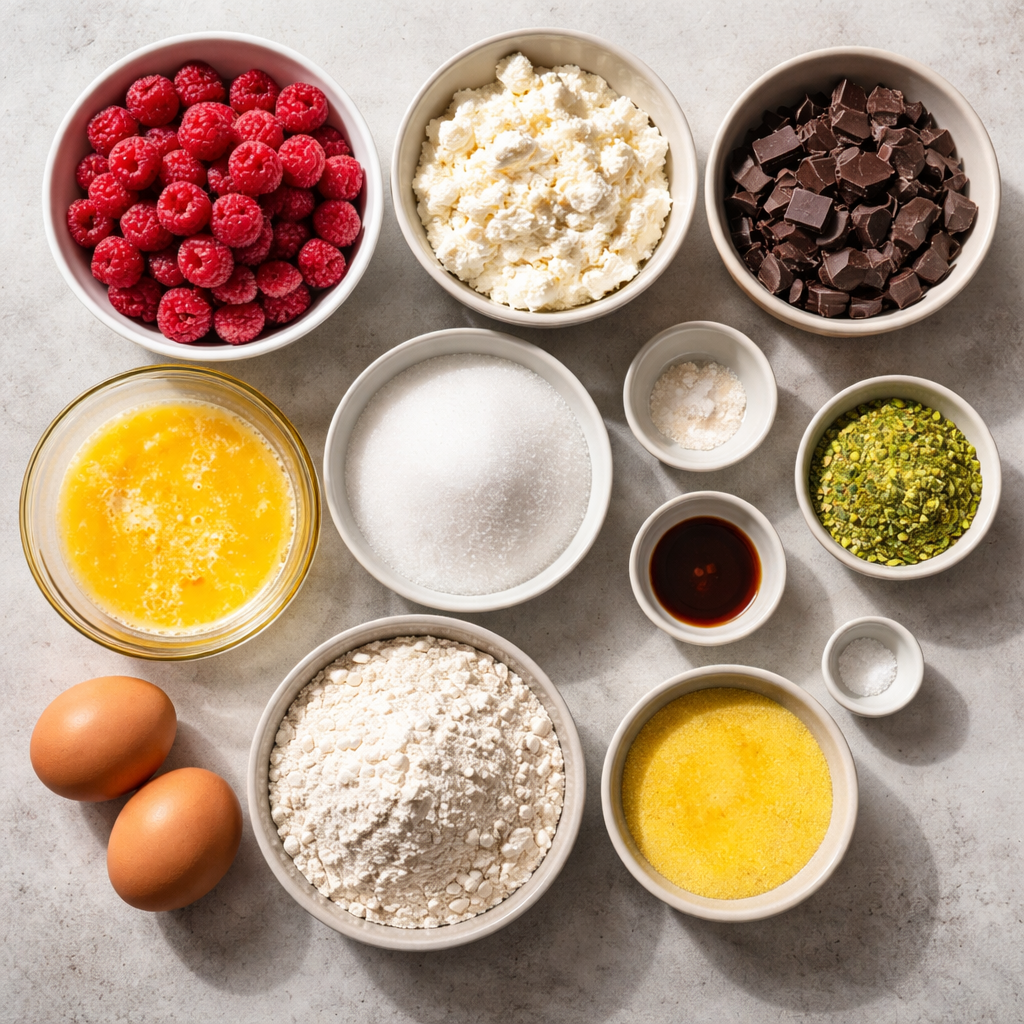 Fondant Framboise Ricotta ingredients photo