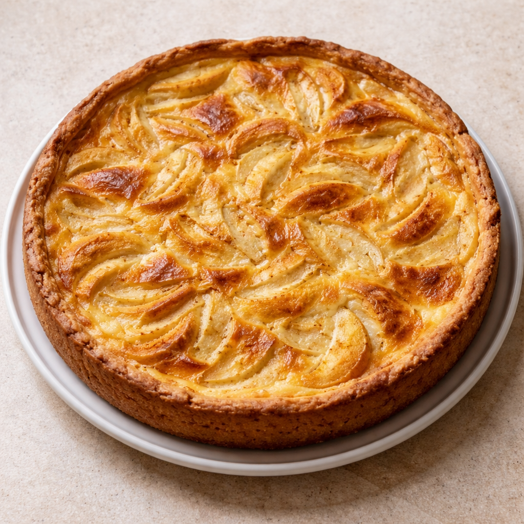 Flan aux pommes alsacien featured photo