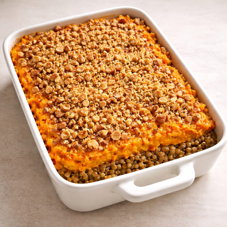 Parmentier de Potimarron et Lentilles, Crumble aux Noisettes featured photo