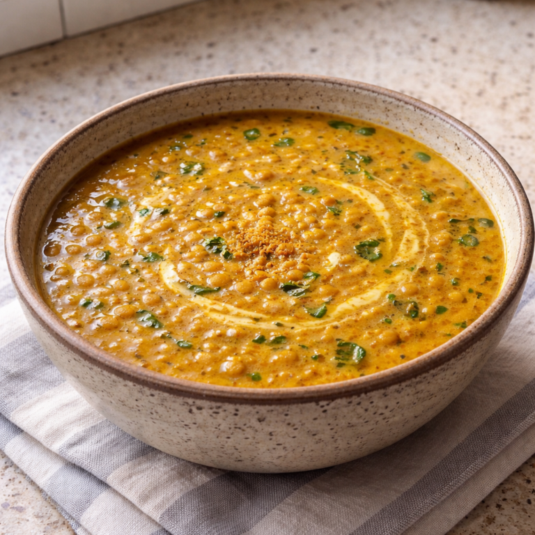 Soupe De Lentilles, Lait De Coco Et Épices featured photo