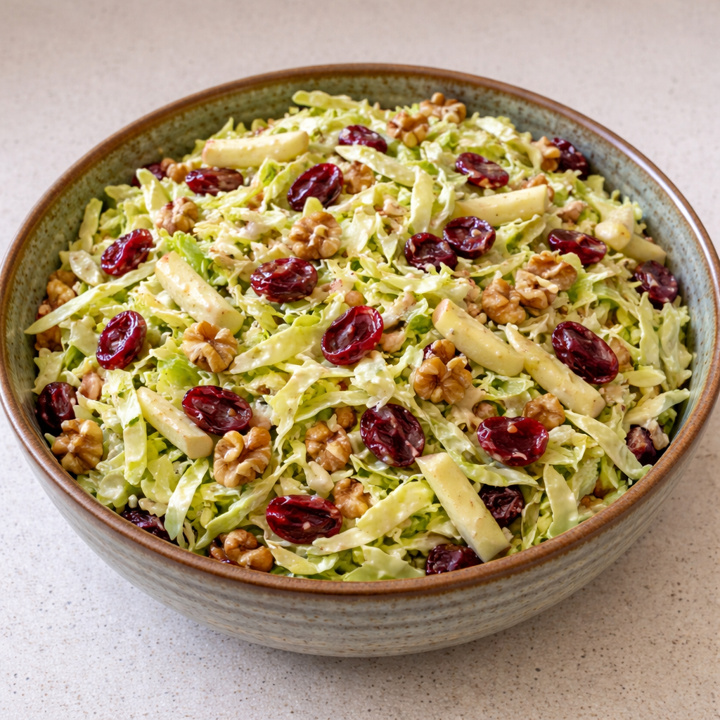 Salade de chou aux pommes et aux canneberges featured photo