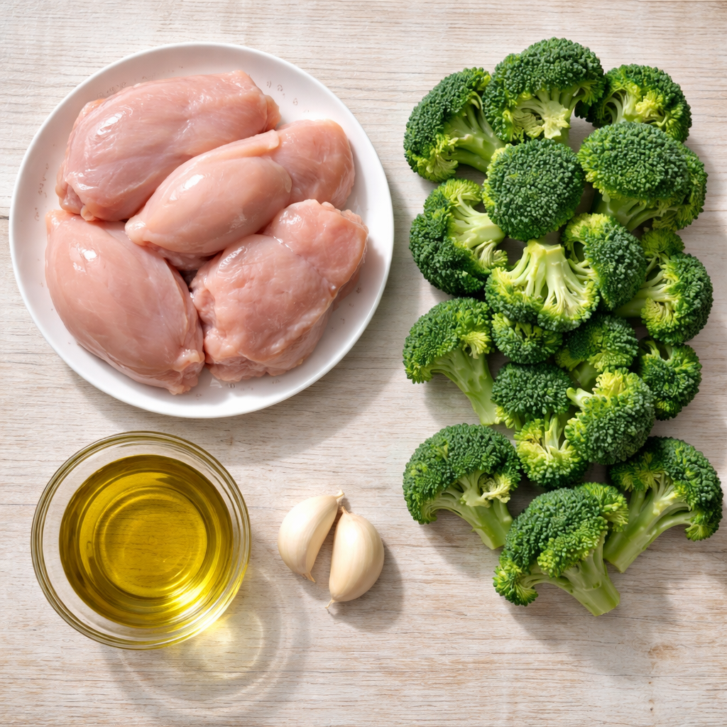 Poulet Sauté au Brocoli ingredients photo