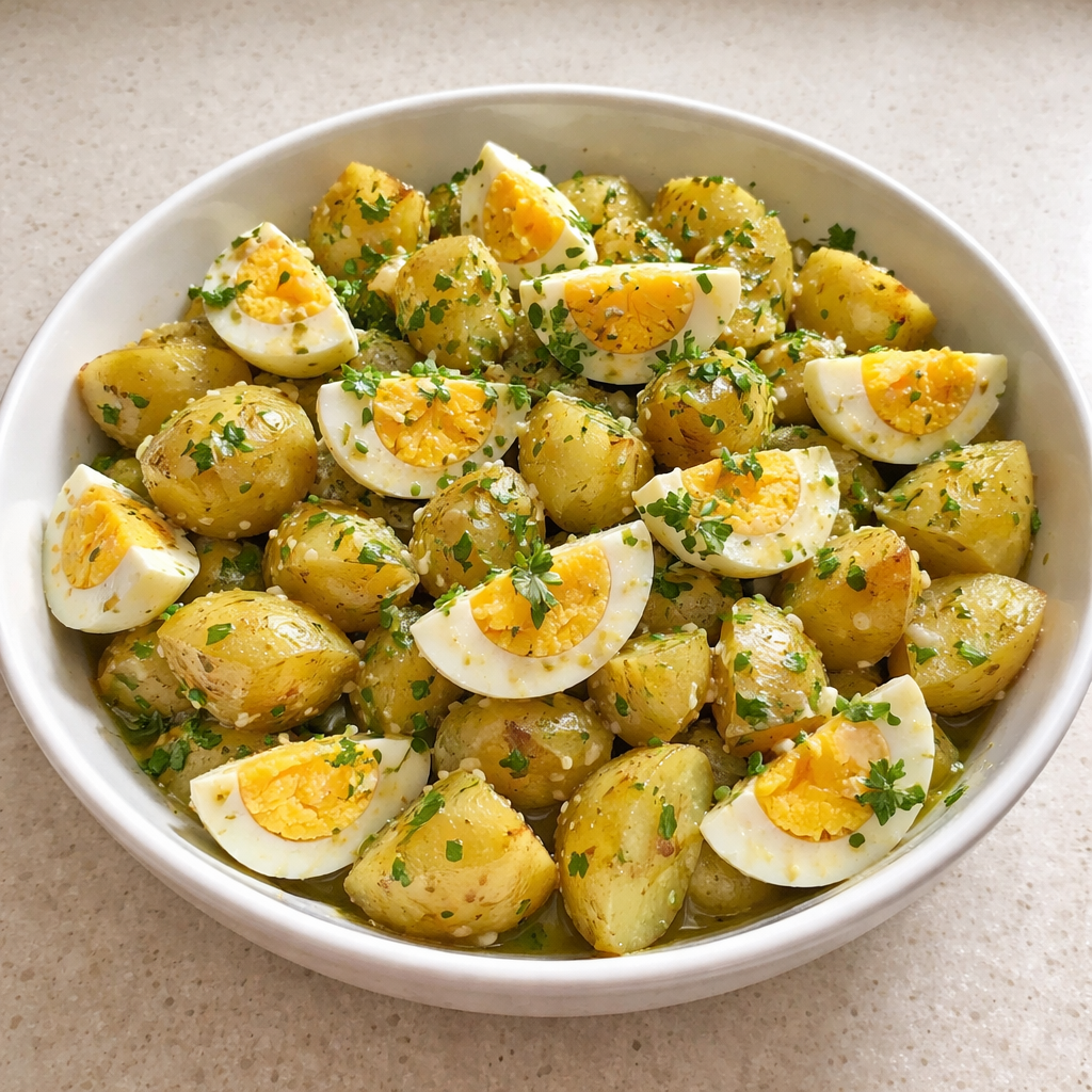 Salade de pommes de terre aux œufs featured photo