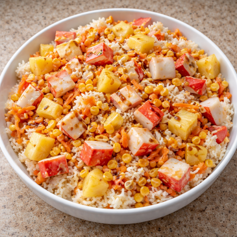 Salade froide surimi et ananas featured photo