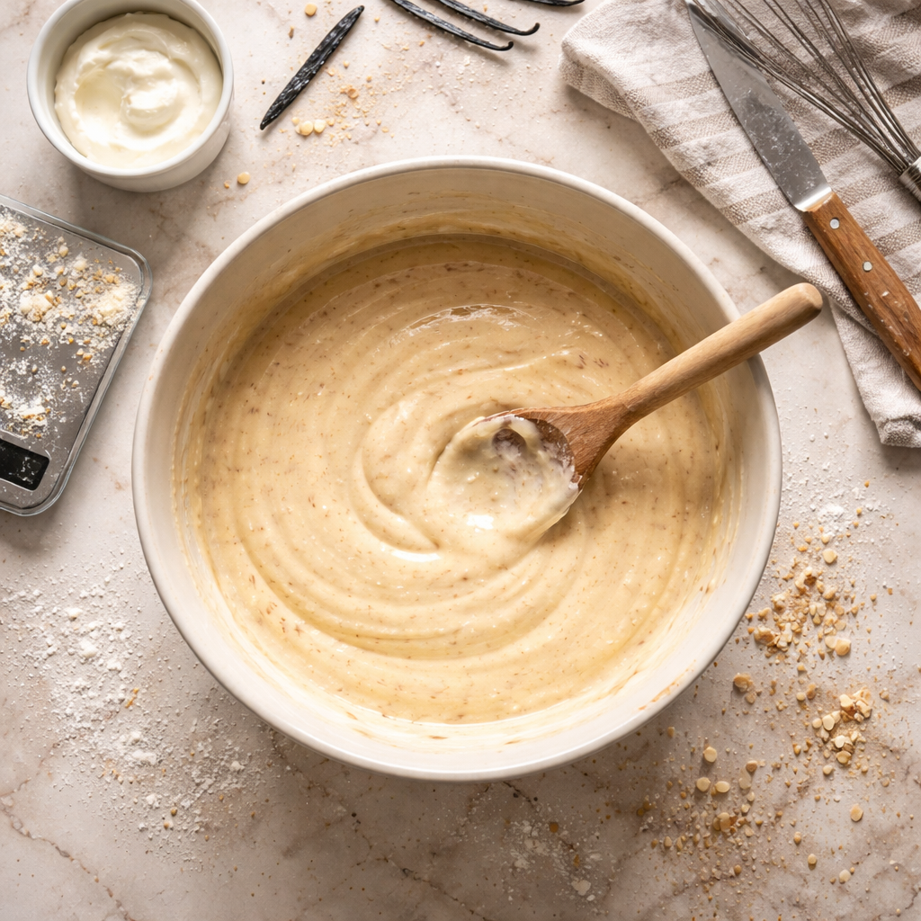 Moelleux aux Amandes et Compote de Pommes : Douceur Fondante pour Petits Goûters Cocooning 🍎🌰 preparation photo