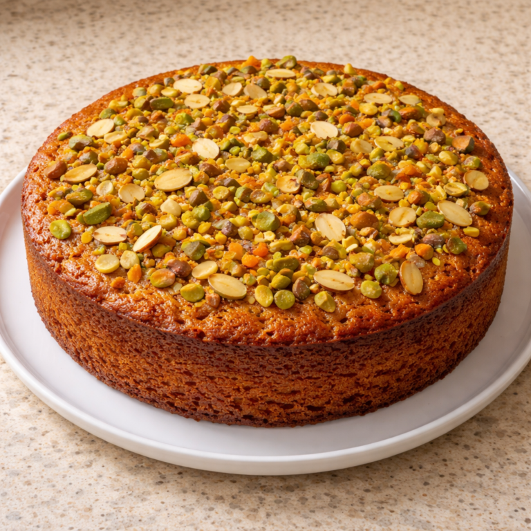 Gâteau à l'orange, à la pistache et aux amandes (sans gluten) featured photo