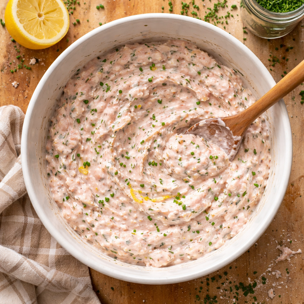 Bouchées au surimi et fromage frais preparation photo