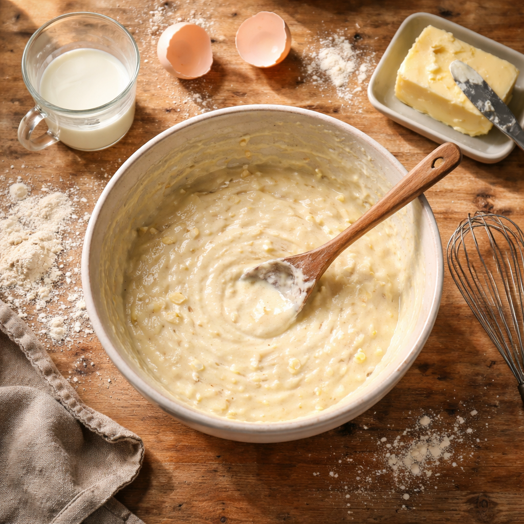 Pancakes au fromage blanc riche en protéines preparation photo
