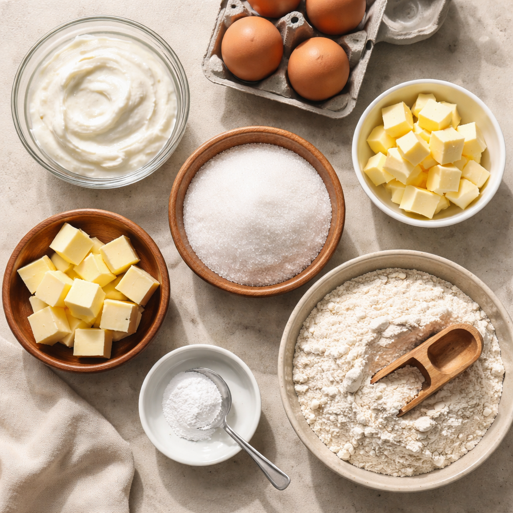 Petites brioches au yaourt ingredients photo
