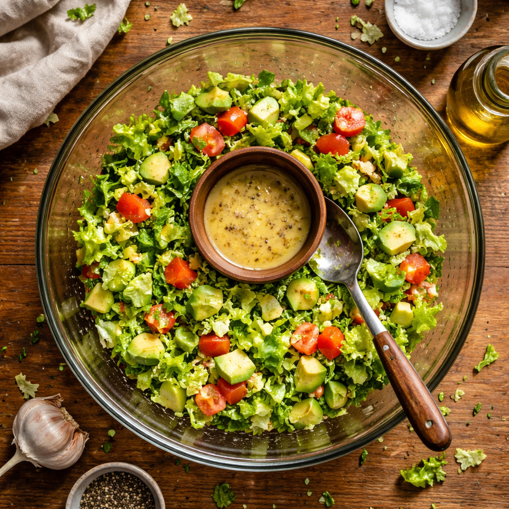 Salade simple et rapide preparation photo