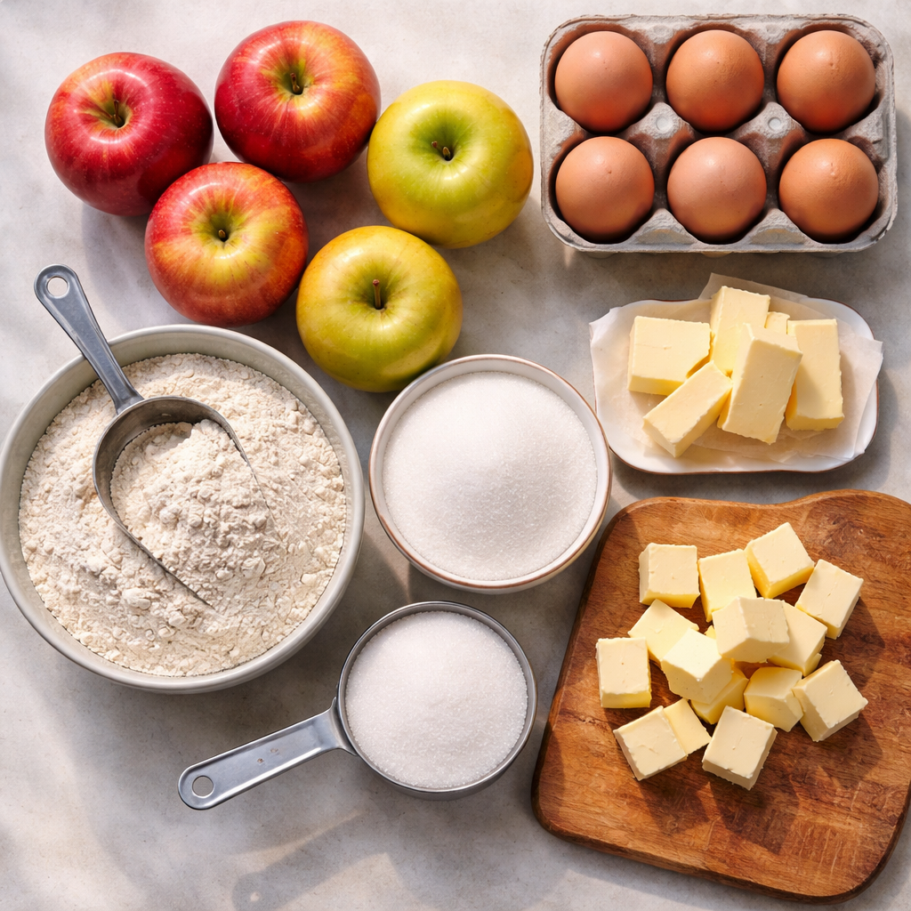 Fondant aux Pommes ingredients photo