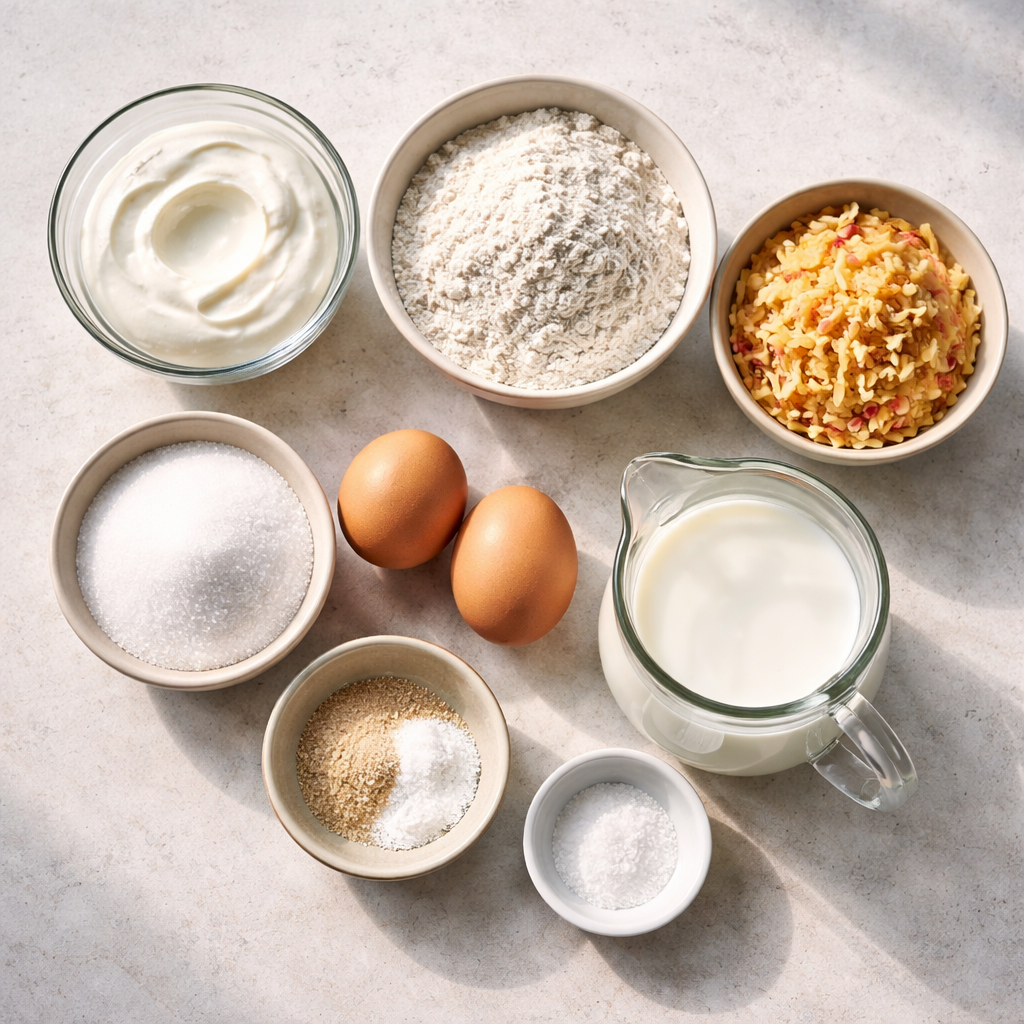 Crêpes express ingredients photo