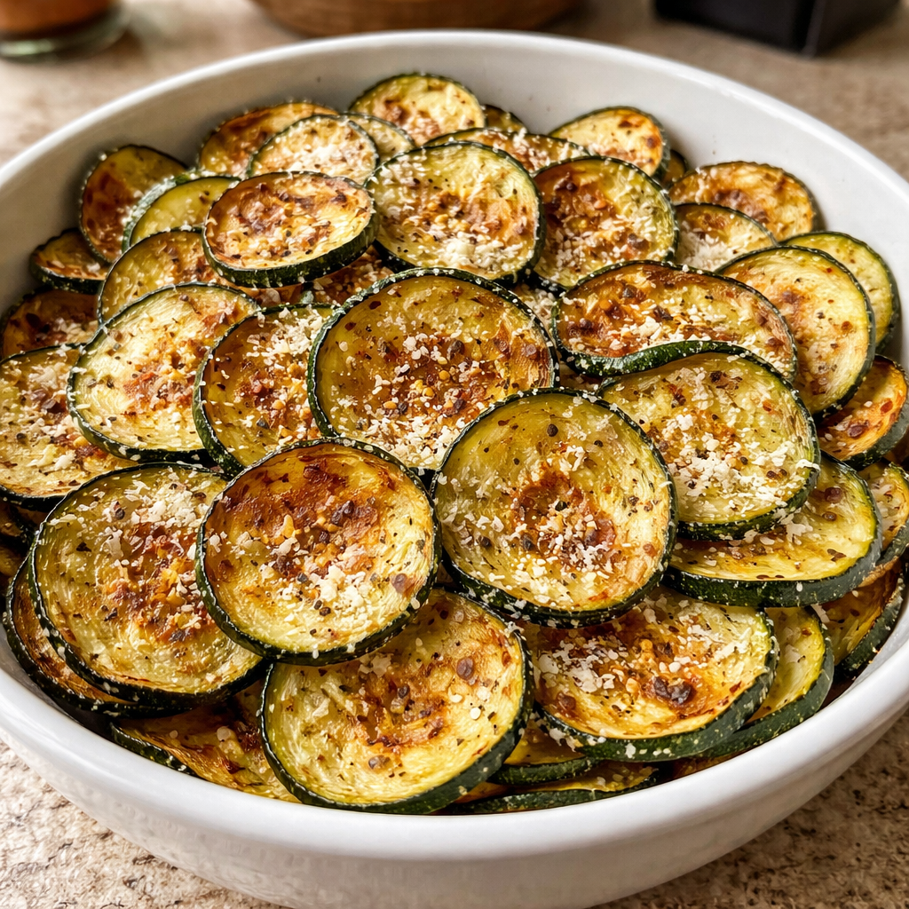 Chips de courgettes croustillantes au four featured photo