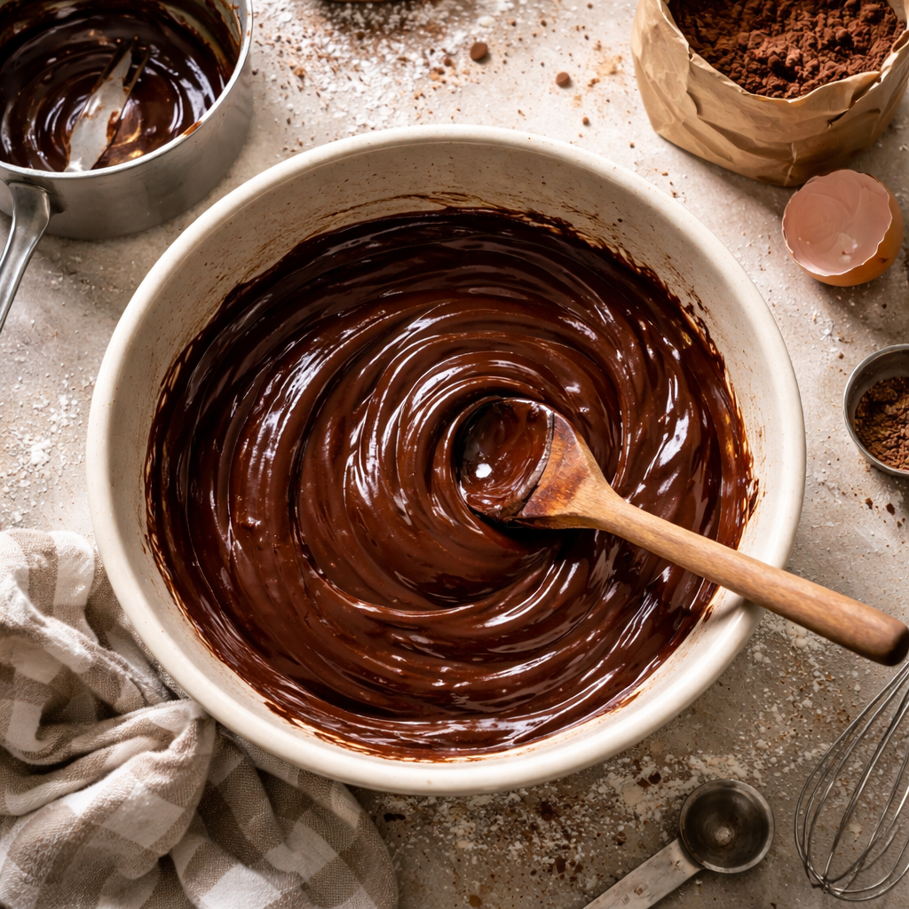 Cookies façon brownie preparation photo