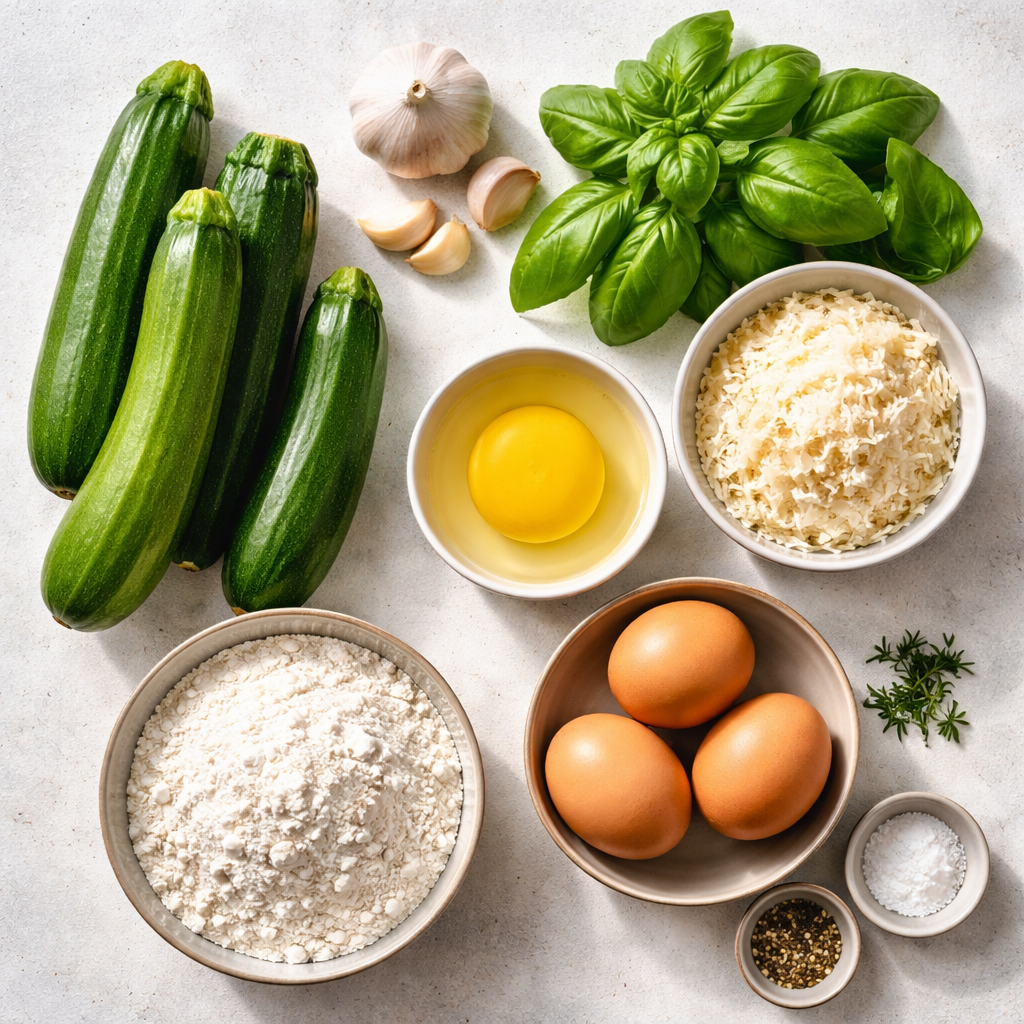 Nuages de Courgettes ingredients photo