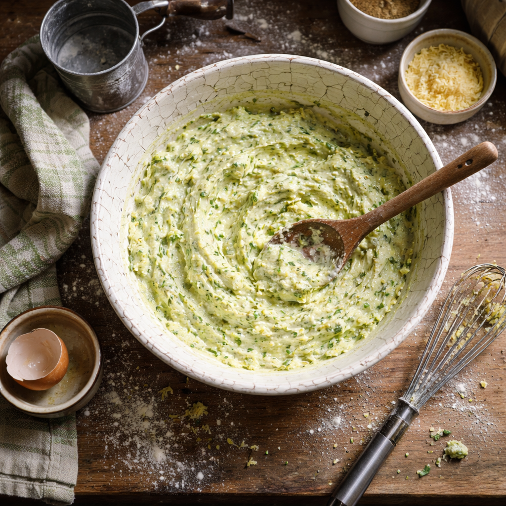 Nuages de Courgettes preparation photo