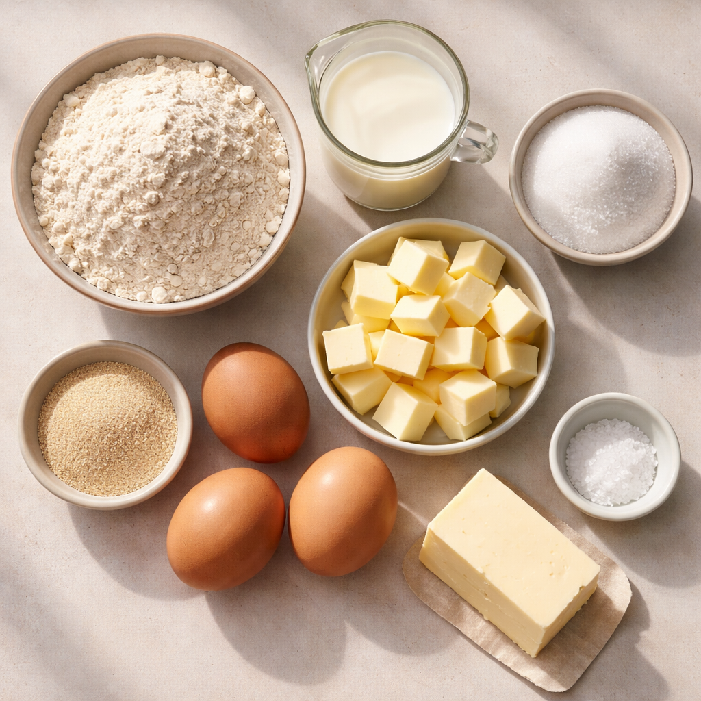 Gaufre Brioche ingredients photo
