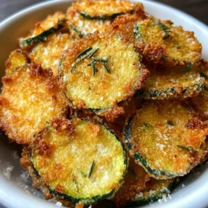 Chips de courgettes croustillantes au four, une collation saine et savoureuse.