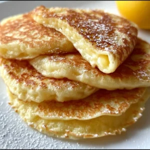 Assiette de crêpes express garnies de fruits et de chocolat