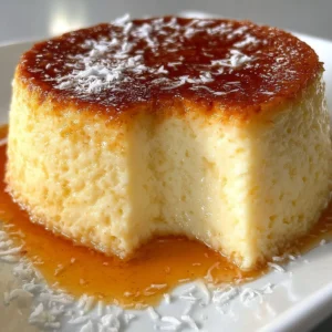 Flan coco à la brésilienne, un dessert crémeux à base de noix de coco
