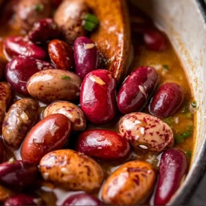 Plat de haricots rouges à la Louisiane, riche en saveurs et en tradition
