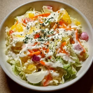 Recette de salade Alaska fraîche et savoureuse avec des ingrédients colorés