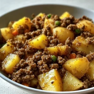 Recette de viande hachée avec pommes de terre savoureuse